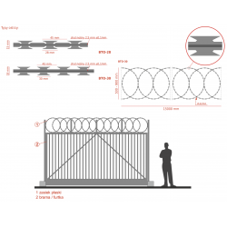 Zasieki Płaskie ø700mm